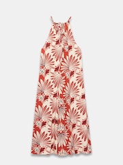 Mint Velvet Red Floral Print Midi Dress - Image 8 of 8