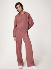 Mint Velvet Pink Zip Up Hoodie - Image 5 of 8