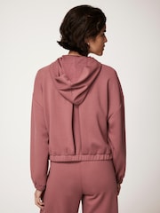 Mint Velvet Pink Zip Up Hoodie - Image 6 of 8