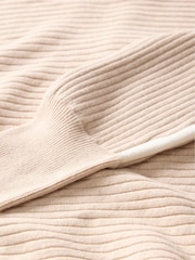 Mint Velvet Cotton Blend Ribbed Batwing Jumper - Bild 9 von 9