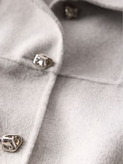 Mint Velvet Grey Grey Wool Blend Cape - Image 8 of 8