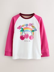 Little Bird by Jools Oliver Pink Rainbow Long Sleeve T-Shirt - Image 1 of 4