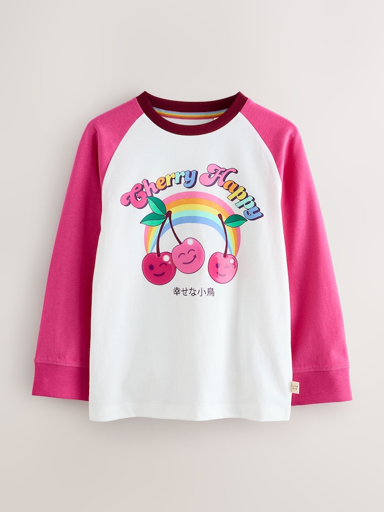 Little Bird by Jools Oliver Pink Rainbow Long Sleeve T-Shirt - Image 1 of 4