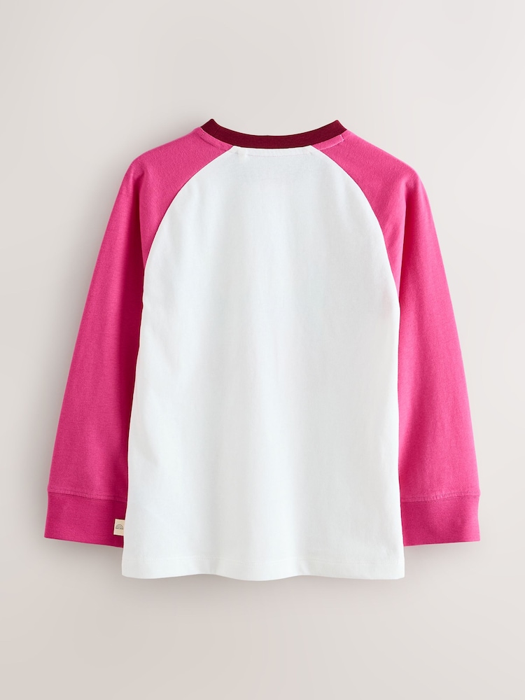 Little Bird by Jools Oliver Pink Rainbow Long Sleeve T-Shirt - Image 2 of 4