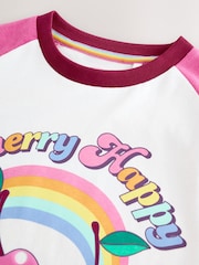 Little Bird by Jools Oliver Pink Rainbow Long Sleeve T-Shirt - Image 3 of 4