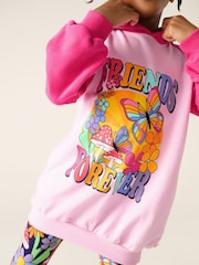 Little Bird by Jools Oliver Pink 2 Piece Hoodie and Leggings Friendship Set - Image 3 of 9