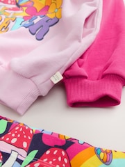 Little Bird by Jools Oliver Pink 2 Piece Hoodie and Leggings Friendship Set - Image 7 of 9