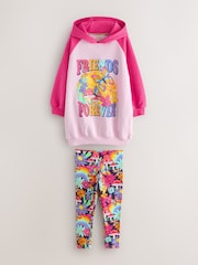Little Bird by Jools Oliver Pink 2 Piece Hoodie and Leggings Friendship Set - Image 8 of 9