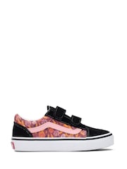 Vans Girls Old Skool Pink/Black Trainers - Image 1 of 2