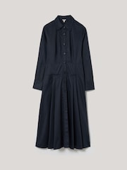 Jigsaw Blue Panelled 100% Cotton Shirt Dress - Image 7 of 7