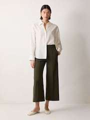 Jigsaw Green Modern Crepe Sailor Trousers - Image 1 of 5