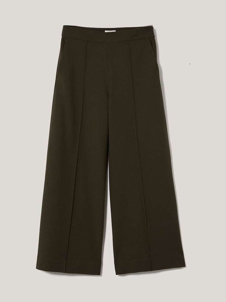 Jigsaw Green Modern Crepe Sailor Trousers - Image 5 of 5 Jigsaw Green Modern Crepe Sailor Trousers - Image 5 of 5