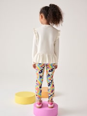 Little Bird by Jools Oliver Rainbow Peplum T-Shirt and Leggings Set - Slika 2 iz 5