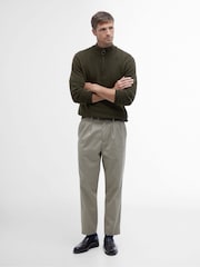 Barbour® Green Holden Half Zip Jumper - Image 2 of 9