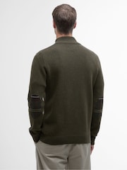 Barbour® Green Holden Half Zip Jumper - Image 3 of 9