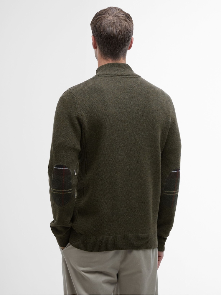 Barbour® Green Holden Half Zip Jumper - Image 3 of 9