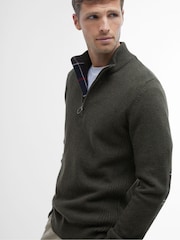 Barbour® Green Holden Half Zip Jumper - Image 5 of 9