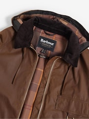 Barbour® Brown Highclere Wax 100% Cotton Jacket - Image 9 of 9