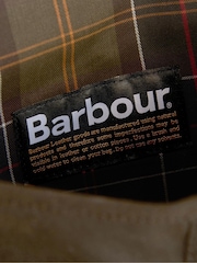Barbour® Green Wax Tarras 100% Cotton Bag - Image 3 of 7