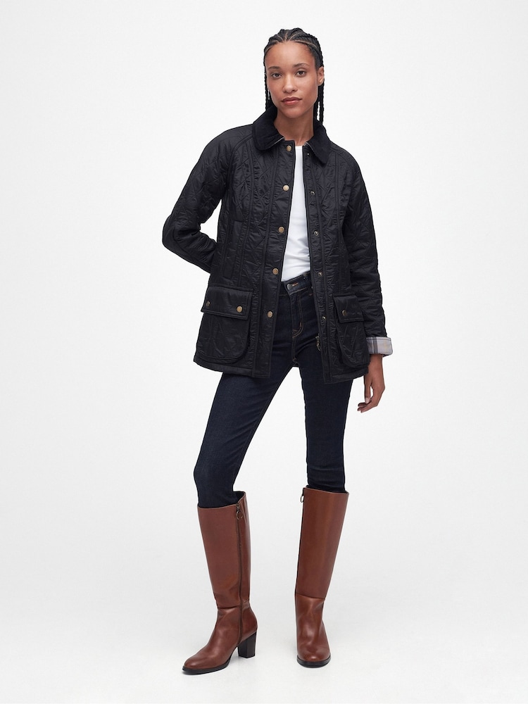 Barbour® Black Beadnell Polar Jacket - Image 2 of 9