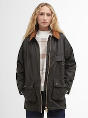 Barbour® Green Highclere Wax 100% Cotton Jacket - Image 1 of 16