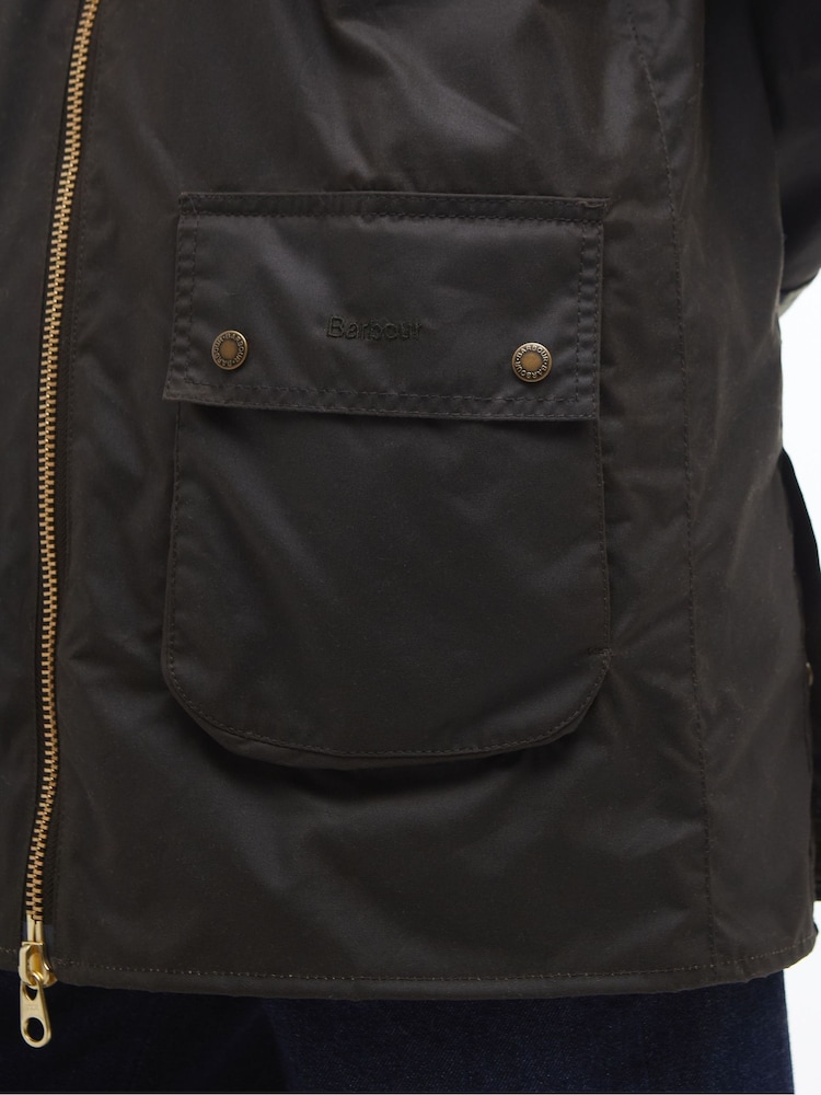 Barbour® Green Highclere Wax 100% Cotton Jacket - Image 10 of 16