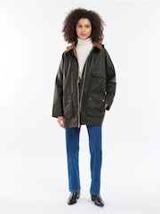 Barbour® Green Highclere Wax 100% Cotton Jacket - Image 7 of 16