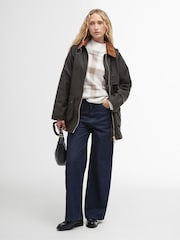 Barbour® Green Highclere Wax 100% Cotton Jacket - Image 8 of 16