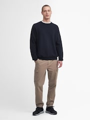 Barbour® International Outline Crew Black Jumper - Image 3 of 5