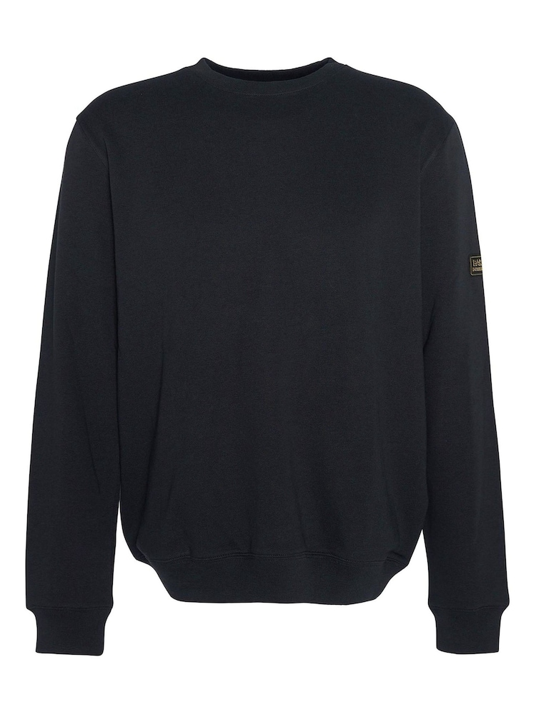 Barbour® International Outline Crew Black Jumper - Image 5 of 5