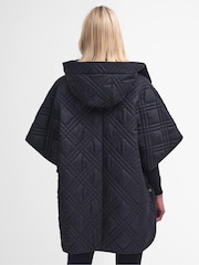 Barbour® Black Astor Cape Jacket - Image 10 of 10