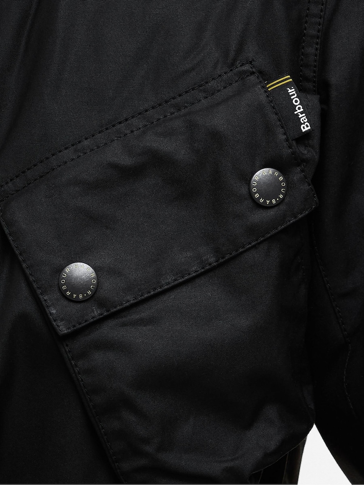 Barbour® International Slim Black Jacket - Image 6 of 6
