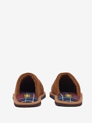 Barbour® Brown Tartan Everitt Slippers - Image 4 of 6