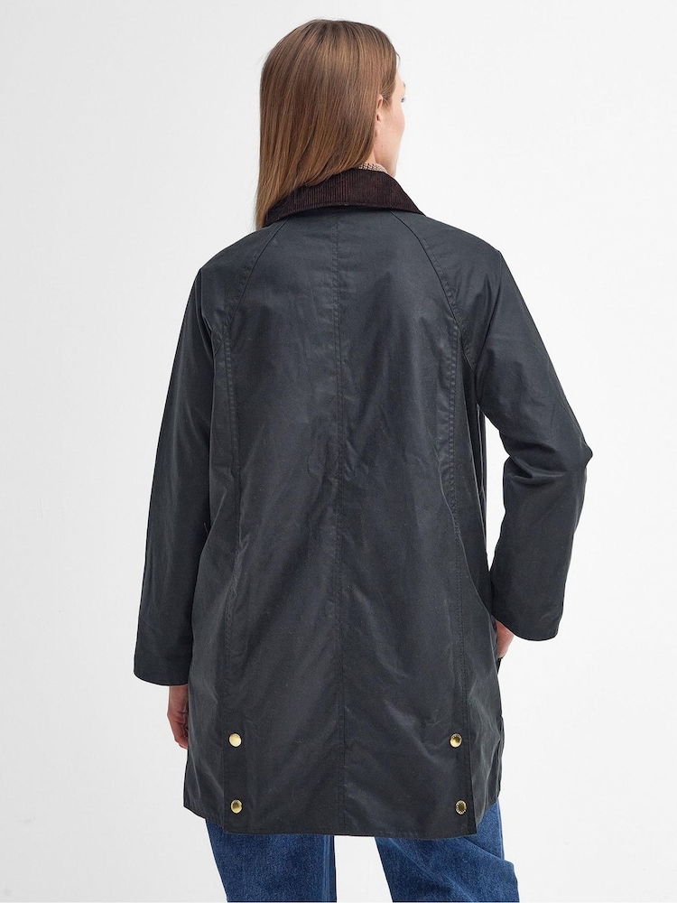 Barbour® Green Long Beadnell Jacket - Image 2 of 7