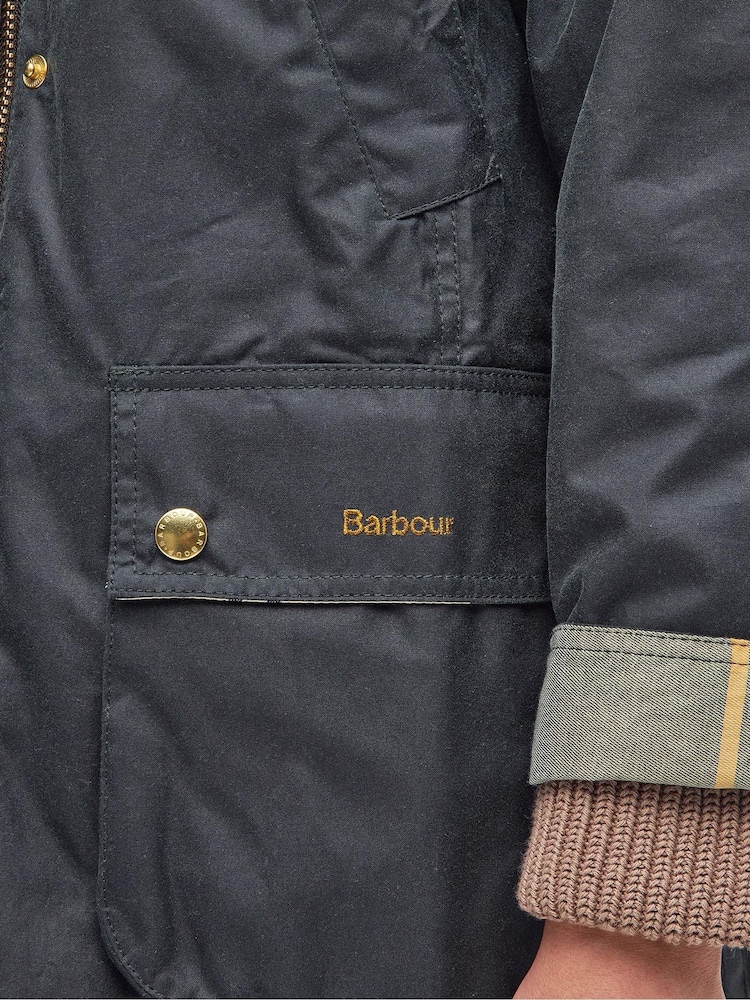 Barbour® Green Long Beadnell Jacket - Image 7 of 7