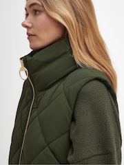 Barbour® Green Leverton Gilet - Image 5 of 10