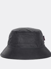 Barbour® Blue 100% Cotton Wax Bucket Hat - Image 1 of 5