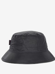 Barbour® Blue 100% Cotton Wax Bucket Hat - Image 2 of 5