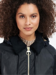 Barbour® Blue Highclere Wax 100% Cotton Jacket - Image 3 of 9