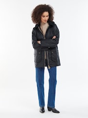 Barbour® Blue Highclere Wax 100% Cotton Jacket - Image 4 of 9