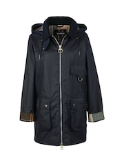 Barbour® Blue Highclere Wax 100% Cotton Jacket - Image 6 of 9