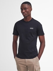Barbour® International 100% Cotton Small Logo Black T-Shirt - Image 1 of 7