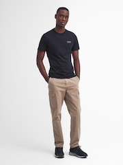 Barbour® International 100% Cotton Small Logo Black T-Shirt - Image 2 of 7