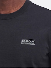 Barbour® International 100% Cotton Small Logo Black T-Shirt - Image 5 of 7