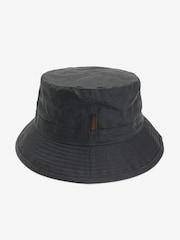 Barbour® Forest Green Wax Bucket Hat - Image 2 of 4