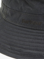 Barbour® Forest Green Wax Bucket Hat - Image 4 of 4