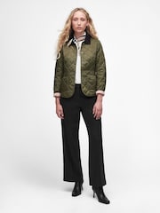 Barbour® Green Deveron Diamond Quilt Lightweight Jacket - Image 1 of 6