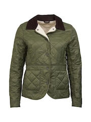 Barbour® Green Deveron Diamond Quilt Lightweight Jacket - Image 3 of 6