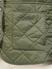 Barbour® Green Deveron Diamond Quilt Lightweight Jacket - Image 5 of 6