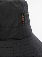 Barbour® Black Wax Bucket Hat - Image 6 of 9